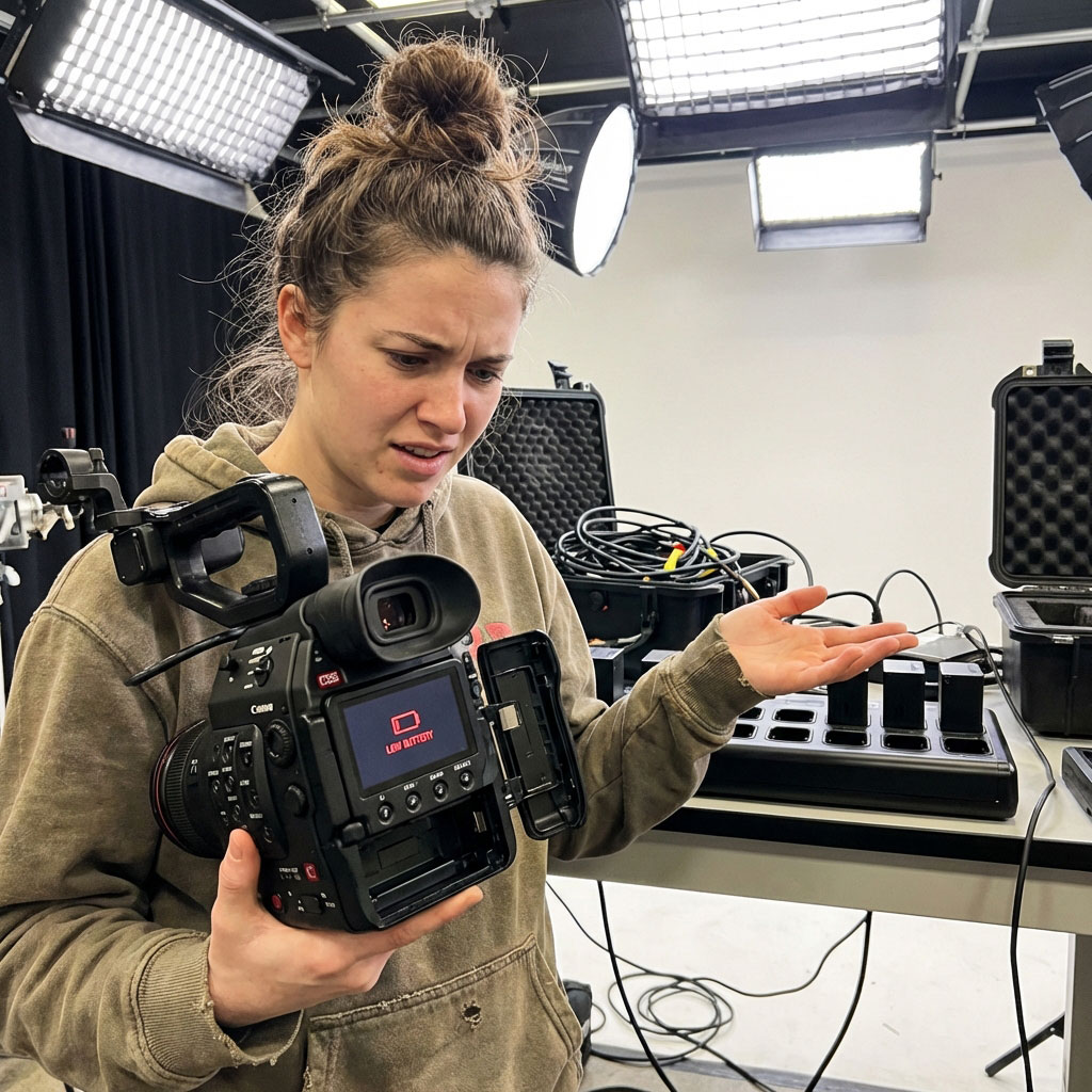 Lege batterij frustatie